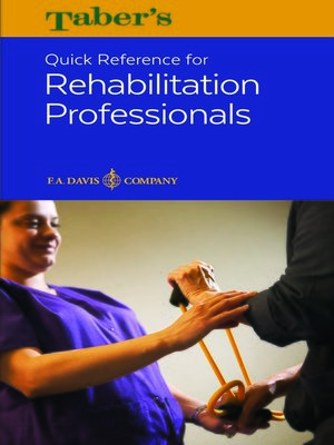 cover image of Taber's Quick Reference for Rehabilitation Professionals
